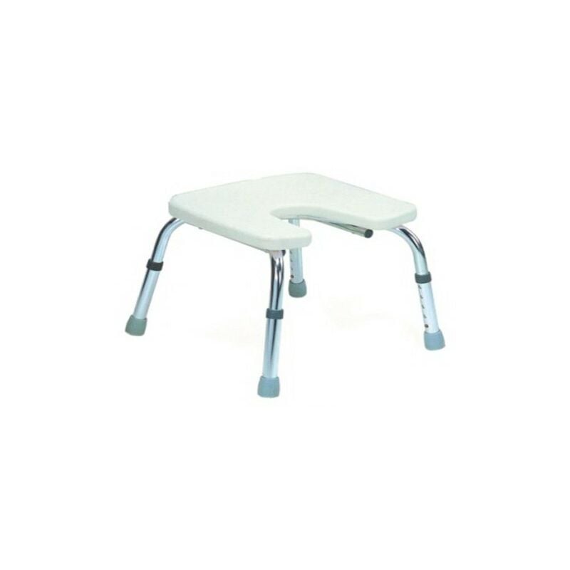 

Banqueta de aluminio regulable con escotadura - Cm Baños