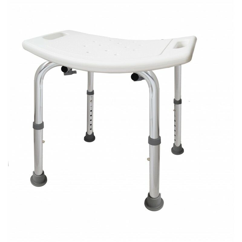 

Banqueta de aluminio regulable para baño con asas Brillo - Cm Baños