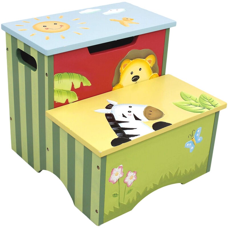 

Banqueta de madera con escalón para ir al baño Safari de Fantasy Fields W-8320A
