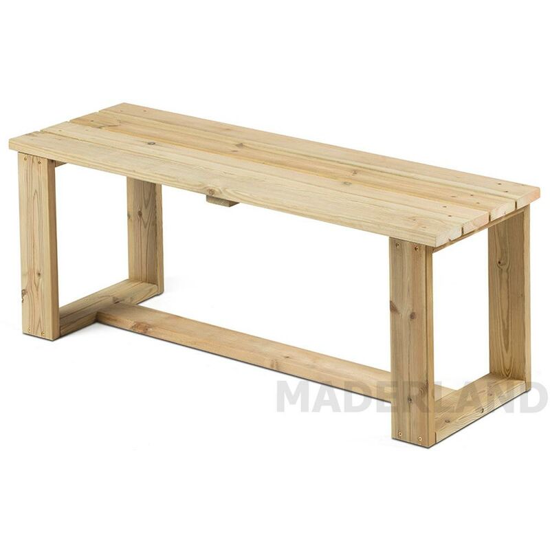 

Banqueta de madera para exterior Praga 120 cm - Maderland