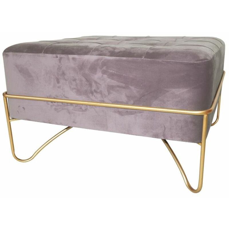 

Banqueta DKD Home Decor Rosa Poliéster Espuma Metal Dorado Madera MDF (80 x 80 x 47 cm)