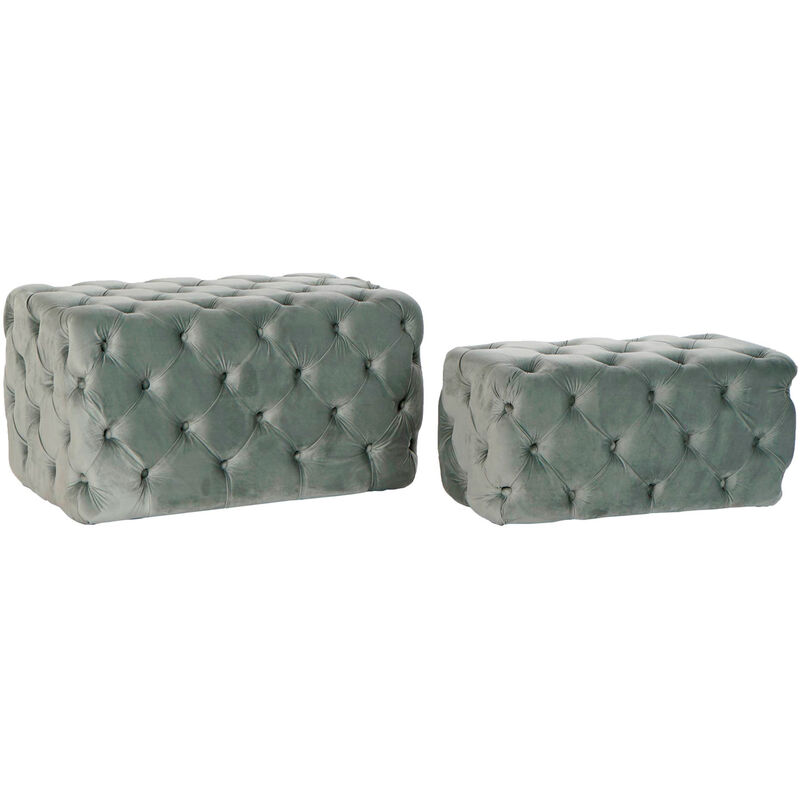 

Banqueta DKD Home Decor Verde Poliéster (2 pcs)