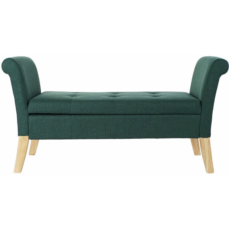 

Banqueta DKD Home Decor Verde Poliéster Madera (130 x 44 x 69 cm)