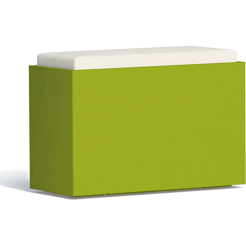

Banqueta rectangular de resina mod. Roomy 80x35 cm verde