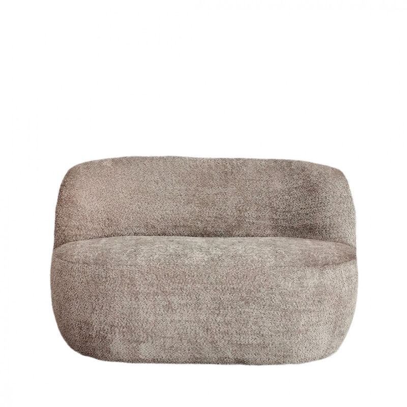 Drawer - Banquette 2 places en tissu bouclette - Taupe - Mo