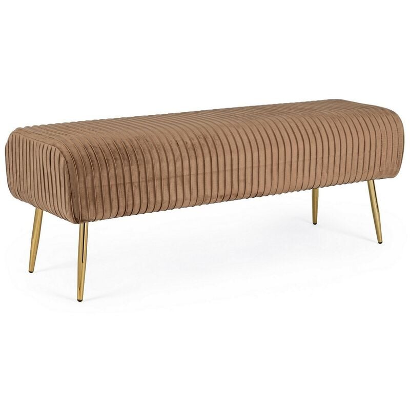 Banc 2 places Selena de couleur Bronze en velours
