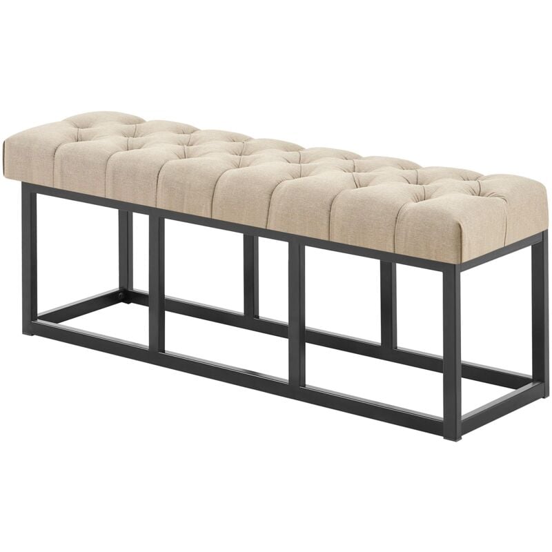 Banquette Amun b Tissu Taupe 120 cm