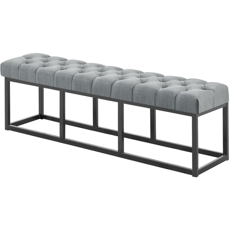 Banquette Amun b Tissu Gris foncé 150 cm