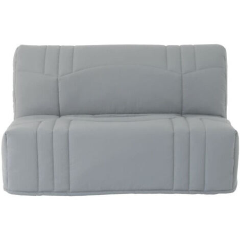 Banquette BZ DREAM – Tissu 100% coton gris clair – Couchage 140x190 cm – Dimensions L145 x P100 x H90 cm – Matelas 9 cm d'épaisseur