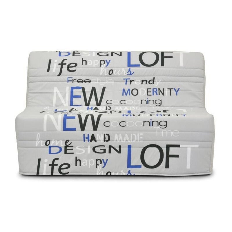 Les Tendances - Banquette bz - Tissu Anthracite - L143 x P97 x H89cm - Joe