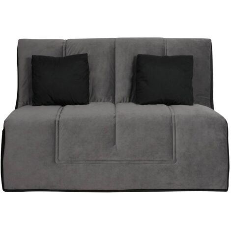 Banquette BZ WASHINGTON 140 x 190, matelas Simmons, angel gris