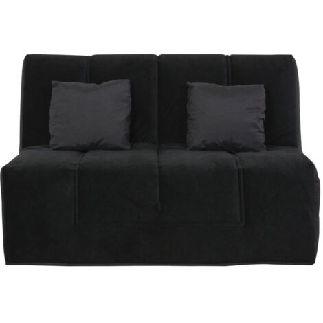 Banquette BZ WASHINGTON 140x190, matelas Simmons, coton noir
