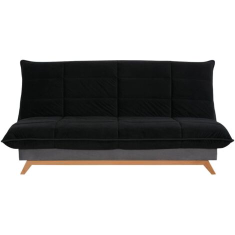 Banquette CC SEATTLE 120x190, matelas Dunlopillo, angel noir