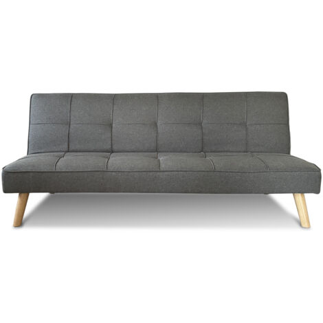 Banquette Clic Clac 3 places gris - Siljan