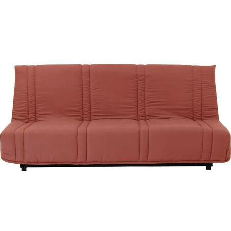 Banquette 2 places BZ DREAM - Tissu 100% Coton terracotta - Couchage 140x190  cm - L145 x P100