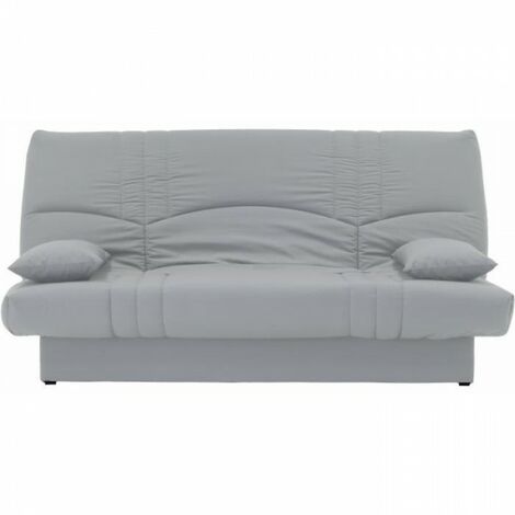 Banquette clic clac 3 places - Tissu gris clair - Style Contemporain - L 190 x P92 cm - DREAM