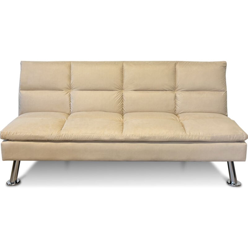 Designetsamaison - Banquette Clic Clac 3 places taupe - Vanan