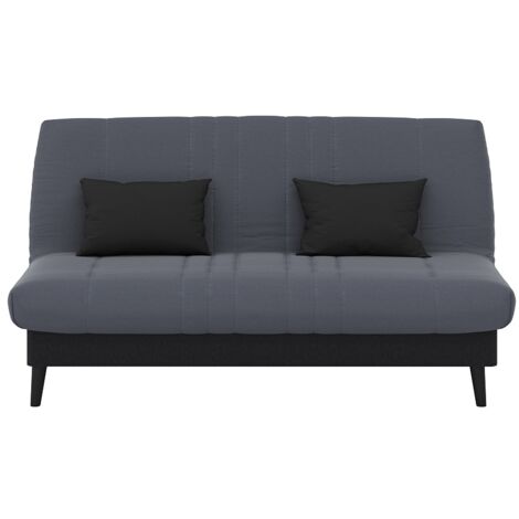 Banquette convertible Elios clic clac, couchage 130 x 190 avec rangement intégré + 2 coussins OFFERTS, Pearl Gris