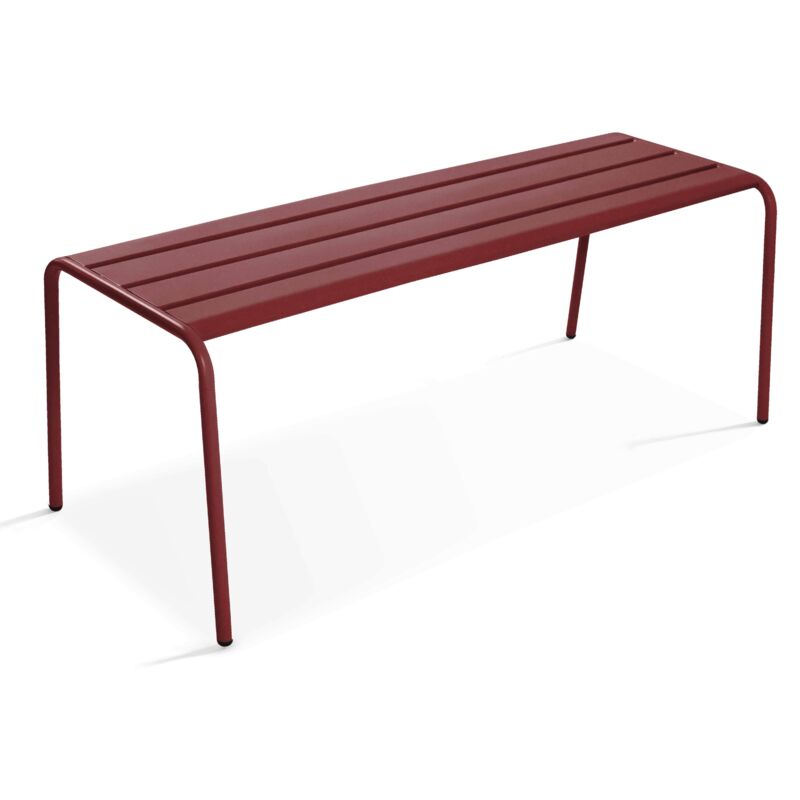 Banc de jardin en acier pourpre - Palavas