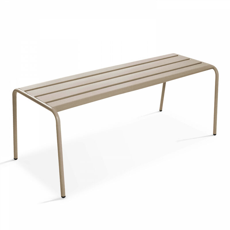 Banc de jardin en acier taupe - Palavas