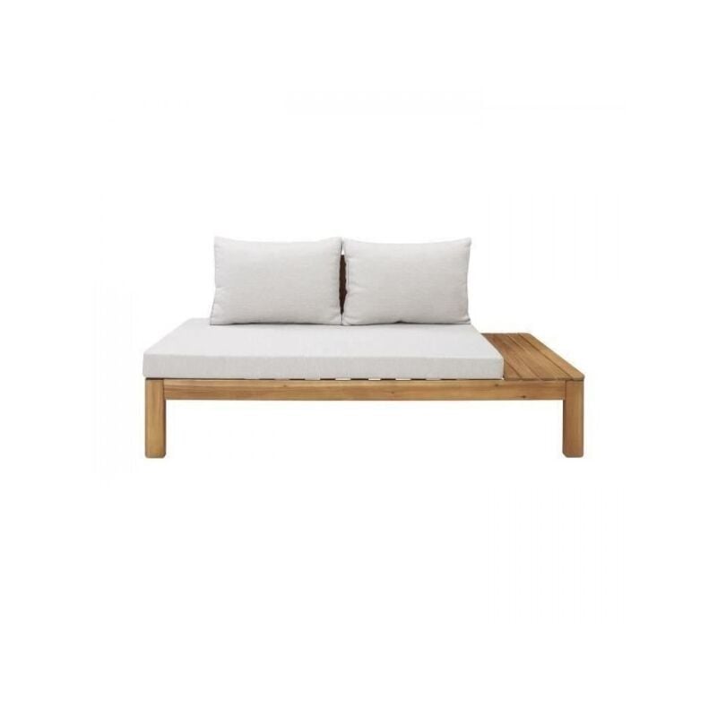 Sans Marque - Banquette de jardin en bois d'acacia fsc - 2 personnes - Avec coussins - sana