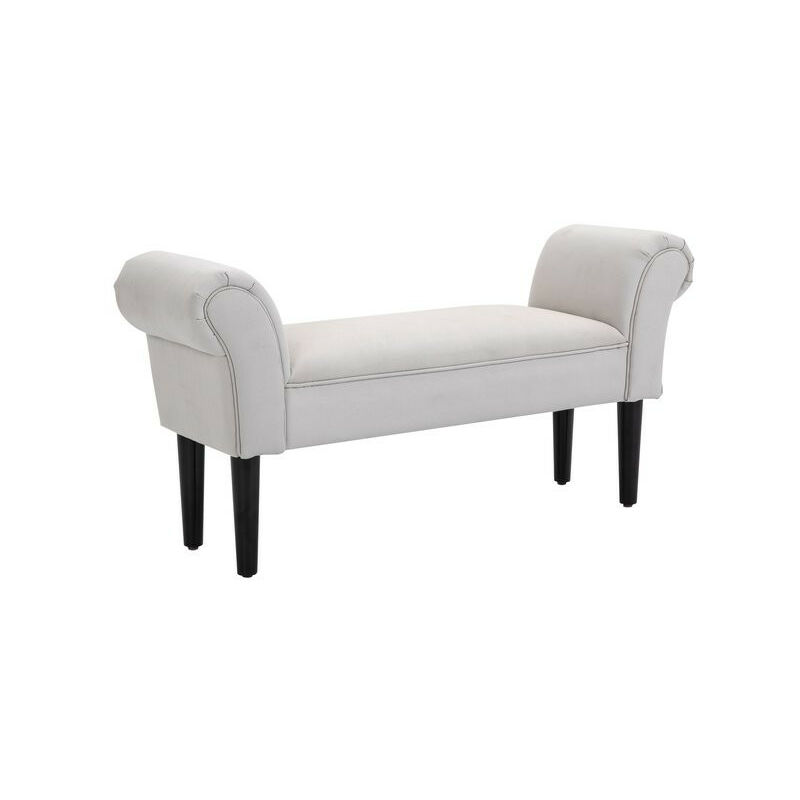 Banquette design antoinette gris clair