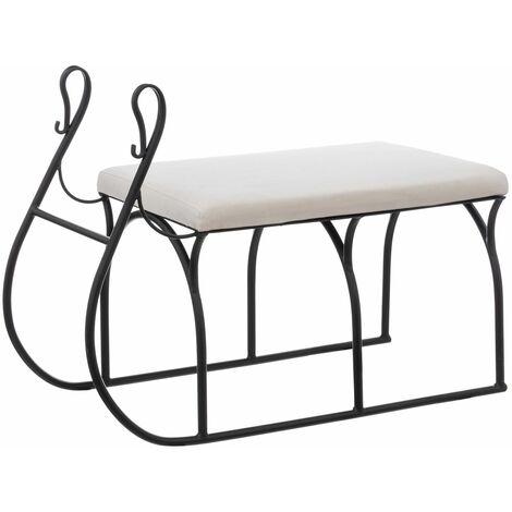 Banquette d'intérieur en métal modèle luge