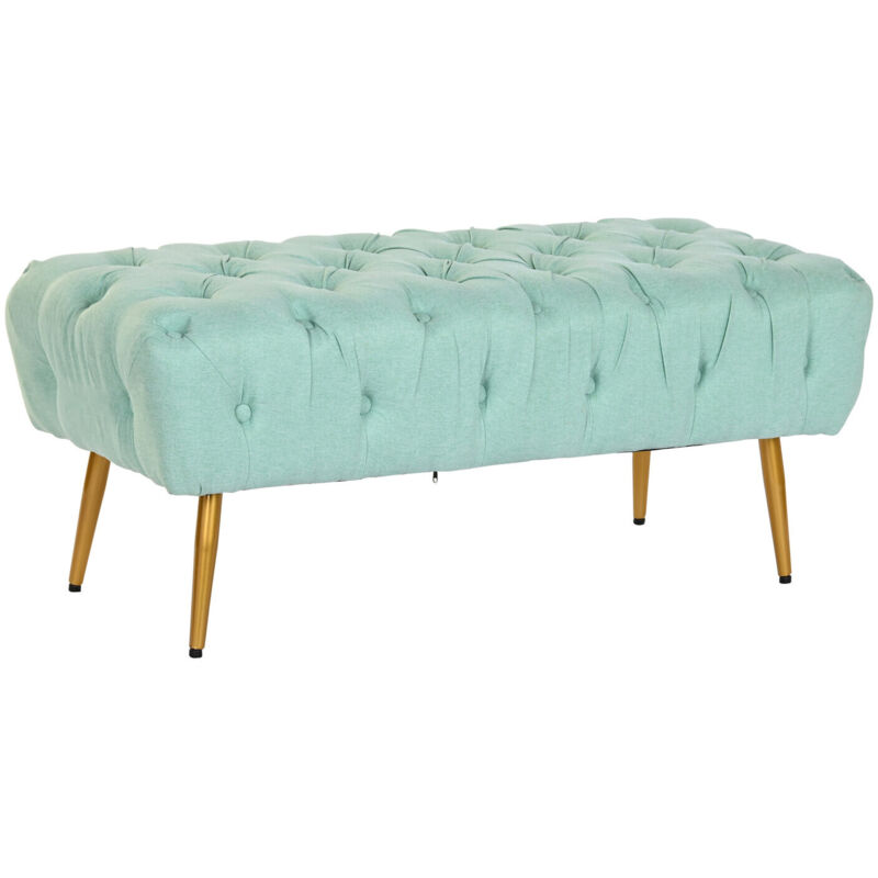 Banquette Polyester Métal 103X46X42 Verde Jade