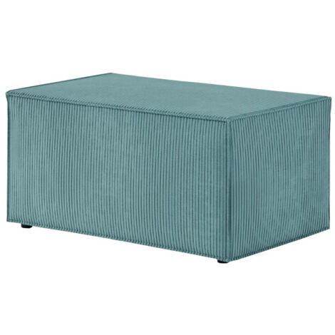 Banquette en Velours Côtelé "Mollie" 90cm Bleu Clair