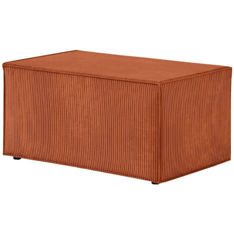 Banquette en Velours Côtelé "Mollie" 90cm Terracotta