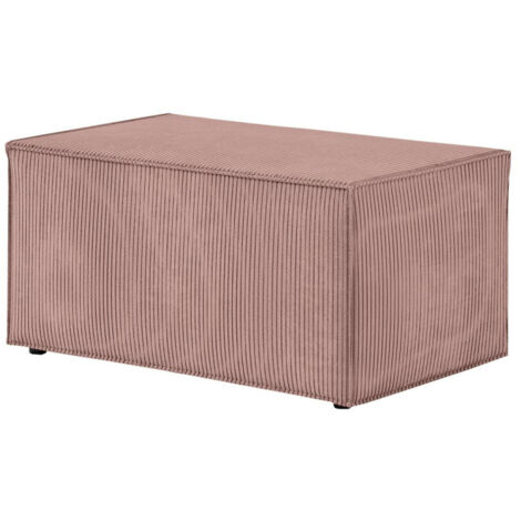 Banquette en Velours Côtelé "Mollie" 90cm Vieux Rose