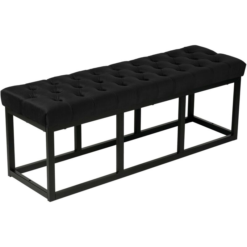 Polson Black Velvet Banc, 120 cm