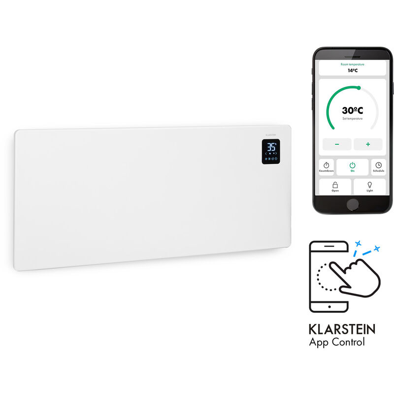 

Klarstein - Bansin Smart 2500 Radiador eléctrico 2500W Control por aplicación
