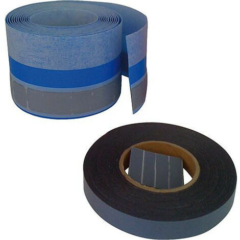 Banyo – Bande auto-agrippante étanche 3,3 m – Largeur 75 mm, épaisseur 2 mm – Fixation double face pour baignoire et mur - LARG 75 X