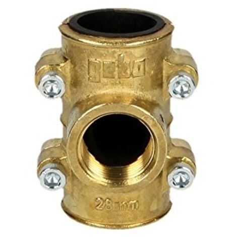 Banyo – Collier de dérivation en laiton – Taraudage femelle 15x21 (1/2') – Pour tube cuivre 22 mm – Étanchéité fiable pour plomberie
