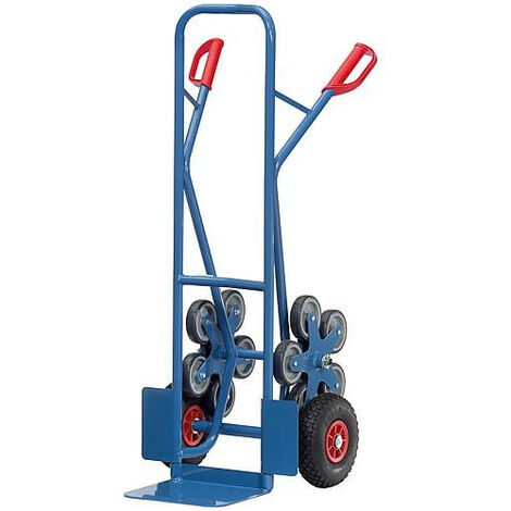 Banyo – Diable Fetra TK1327 pour escaliers – Capacité 200 kg – Plateau en acier 250x320mm – Poignées de sécurité soudées RAL5007