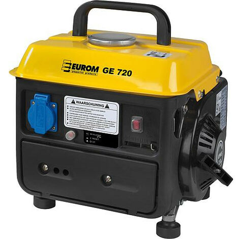 Banyo – Groupe électrogène 0,55 kVA 2 temps – Carburant mélange – Refroidissement par air – Niveau sonore 95 dB – Autonomie 4,2 L