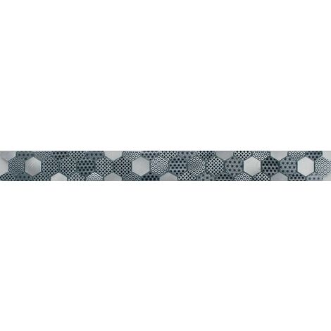 Banyo – Listel hexagone en aluminium 53mm – Motif géométrique moderne – Longueur 576mm – Épaisseur 8mm – Vendu à la pièce