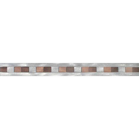 Banyo – Listel marron 60mm – Carrelage mural uni 600 x 60 x 8 mm – Pour décoration intérieure – Vendu à la pièce – Fabrication française