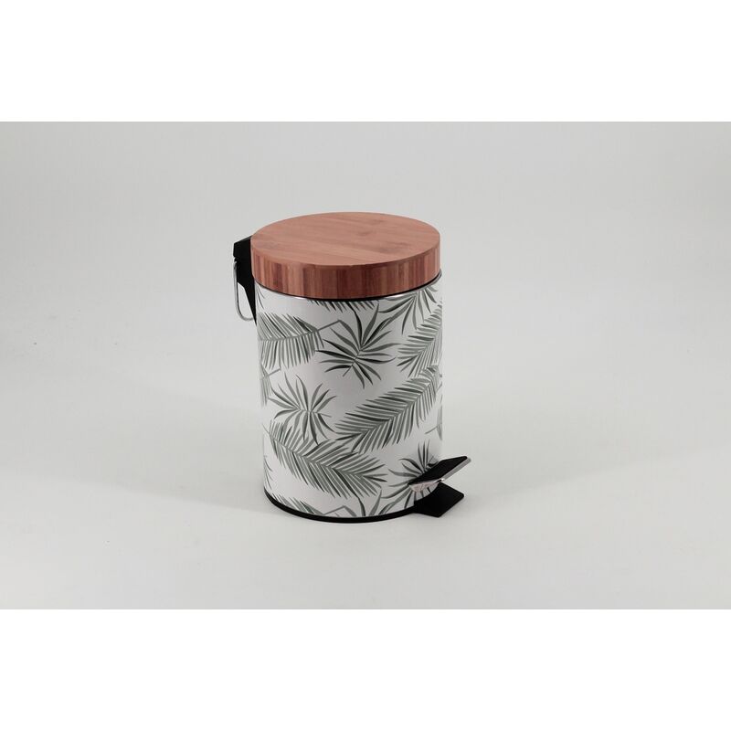 

Baño en la basura Urales Blanco Gris - 3L pedal - Blanc et vert - Allibert