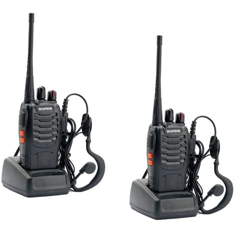 HOUSECURITY BAOFENG BF-888S UHF WALKIE TALKIES 400-470MHz RECEPTOR 2 PIEZAS