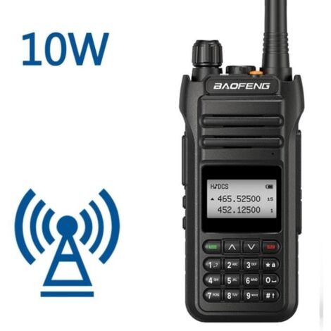 Baofeng H5 Talkie-walkie de Haute puissance 10W longue portée 16 Canaux 136-174/ 400-520MHz avec double bande/ tube de puissance