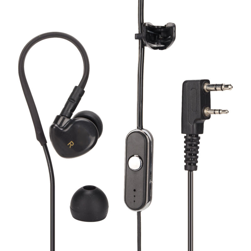 Image of Baofeng UV5R 888S und Kenwood kompatibles Funk-Headset mit Mikrofon und Ohrhörer für Walkie-Talkies