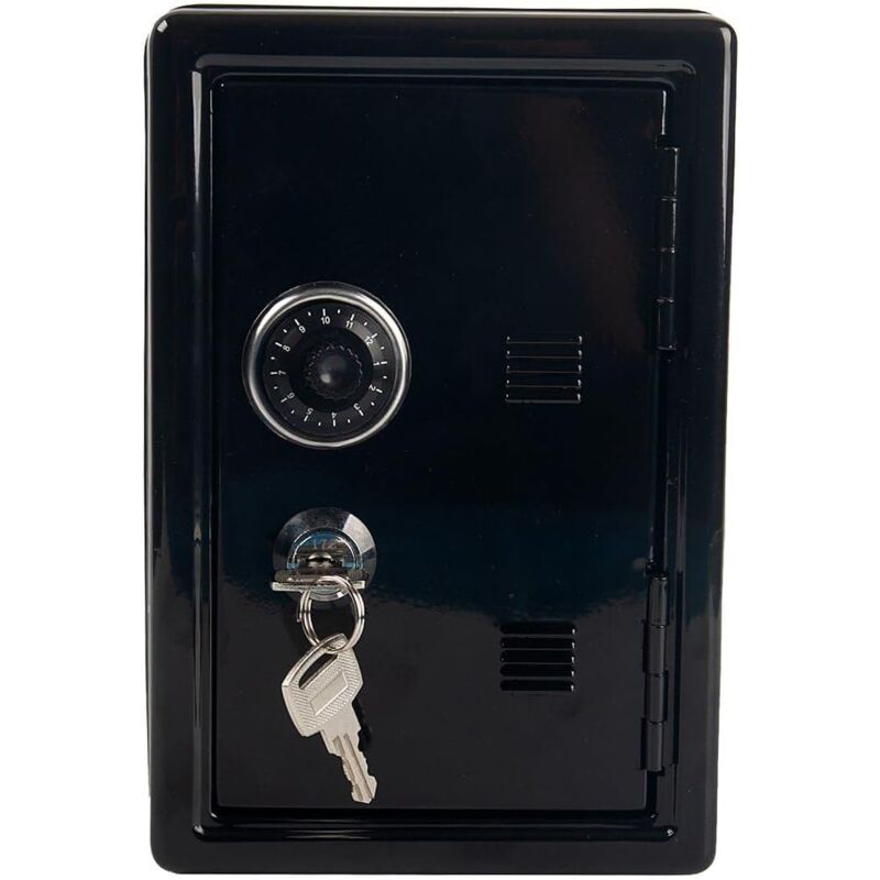 Baokuan Petite Boîte D'assurance avec Serrure, Coffre-Fort De Sécurité Domestique, Armoire D'assurance, Tirelire De Bureau pour Le Stockage d'argent