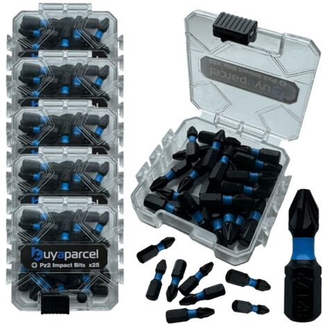 BAP 100 PC Torsion PZ2 Pozi 2 Screwdriver Set 25mm Drill Bits Impact Driver