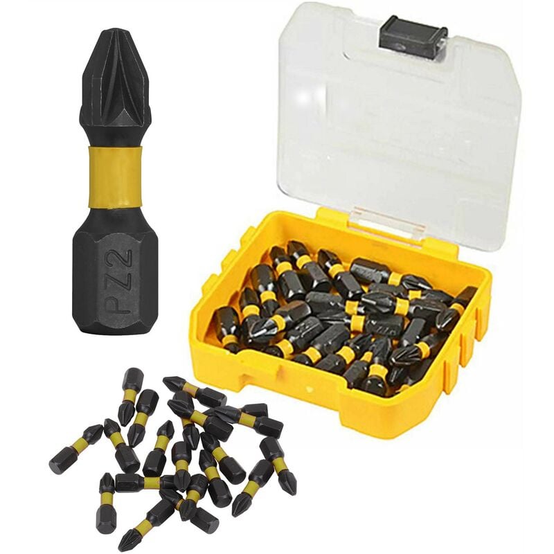 Buyaparcel - bap 25 pc Impact Torsion PZ2 Pozi 2 Screwdriver Bit Set Drill Bits Impact Driver