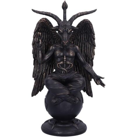Baphomet Antiquity Grand Modèle Noir 38 cm - Statue d'Antiquité, Décoration Mystique, Art Religieux, Idée Cadeau Unique