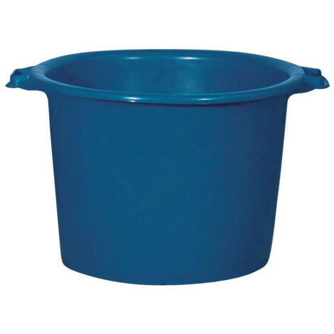 Baquet rond renforcé  55 l bleu 41/52,5 x 34