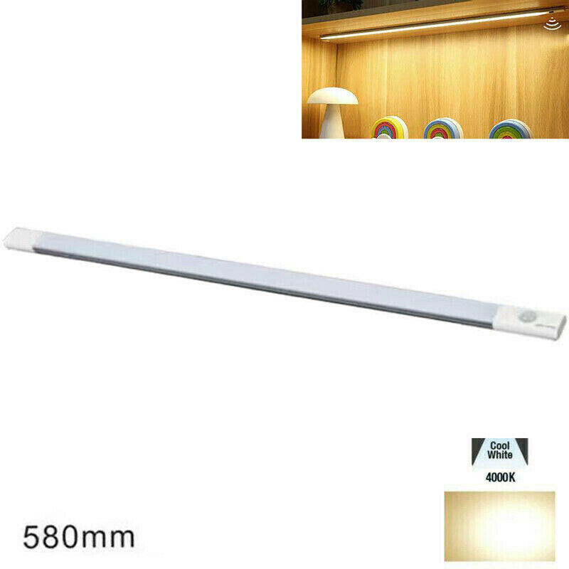 Bar À Led Cuisine Lumière Naturelle Détecteur De Mouvement Sous Meuble Rechargeable 58cm
