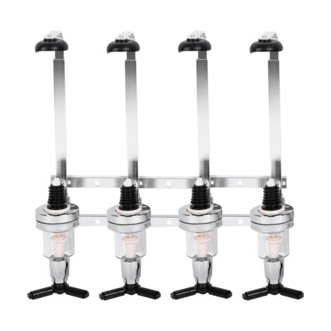 Bar Accessory 4 Bottle Spirits Rotary Wall Mounted Bottle Stand Dispenser Rack